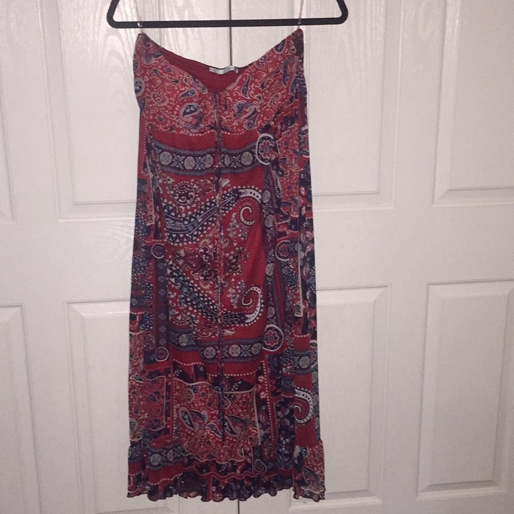 Cute Red, White and Blue Maxi Dress!